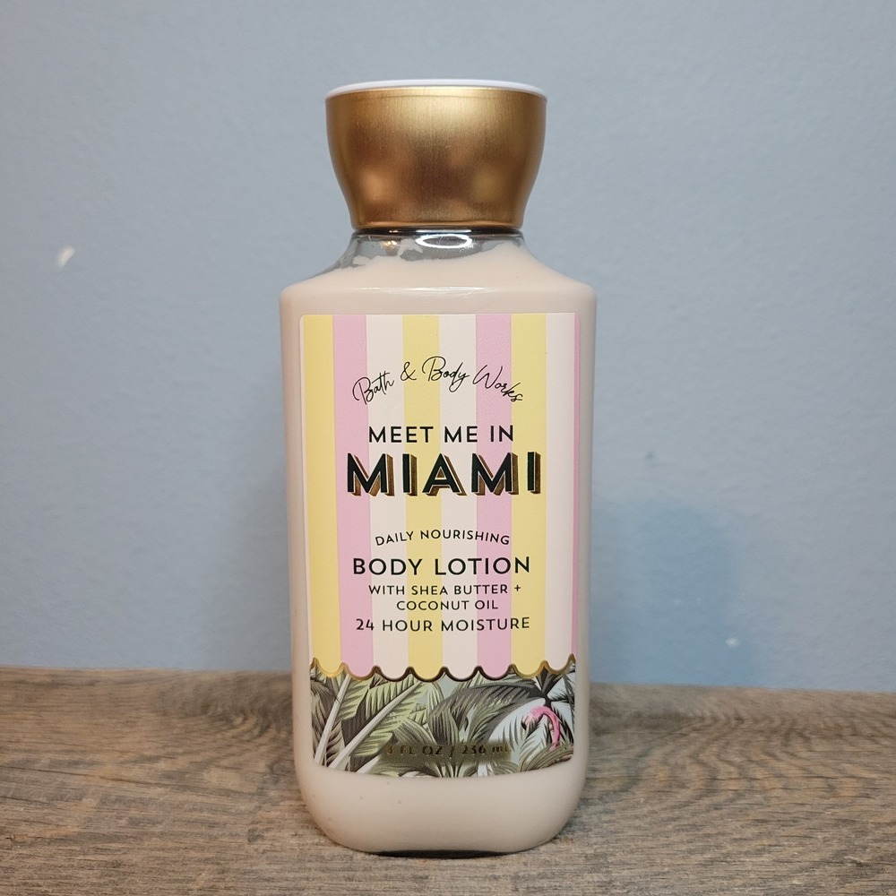 New Bath & Body Works "MEET ME IN MIAMI" Body Lotion w/Shea Butter & Coconut Oil